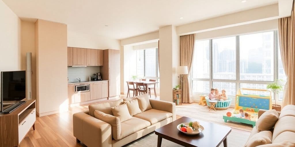 Are serviced apartments in Hong Kong suitable for families with children?