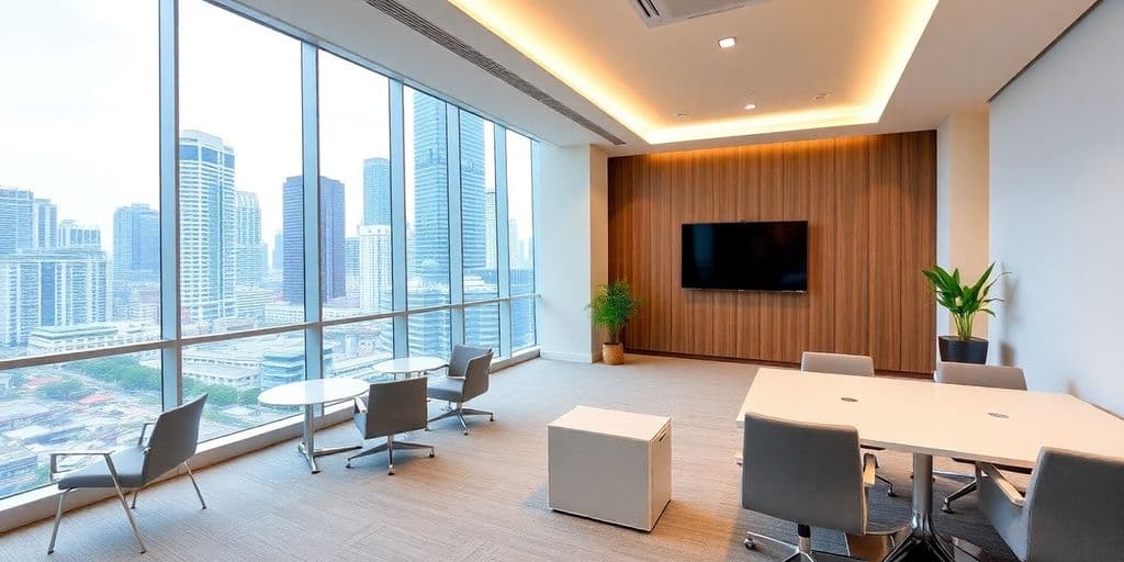 Are there serviced office spaces in Marina Bay or Orchard Road?