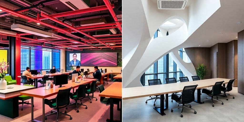 How do coworking spaces in serviced offices in Hong Kong compare with those in Singapore?