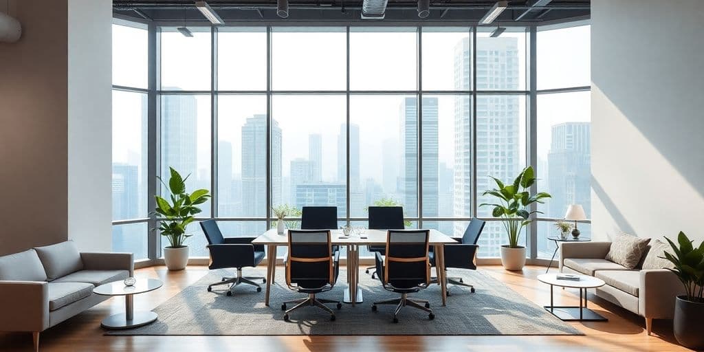 What are the standard amenities provided in serviced offices in Hong Kong?