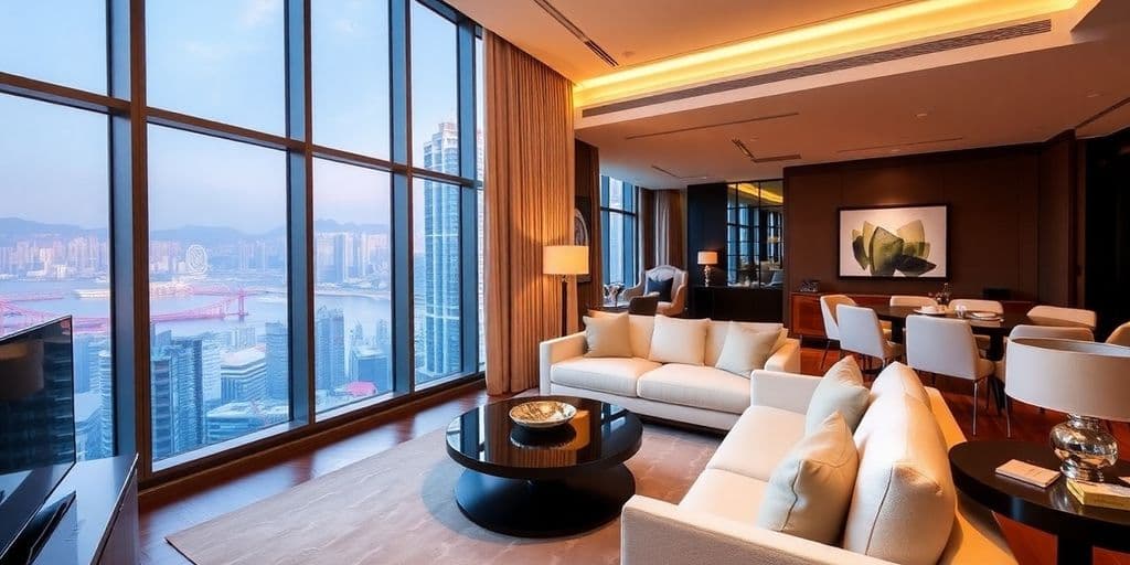 Which areas in Hong Kong offer the best options for luxury serviced apartments?