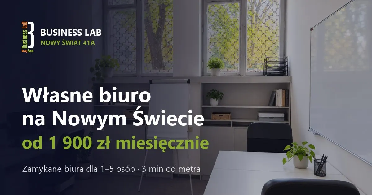 Business Lab Nowy Świat - biura i coworking, serviced office in Warsaw